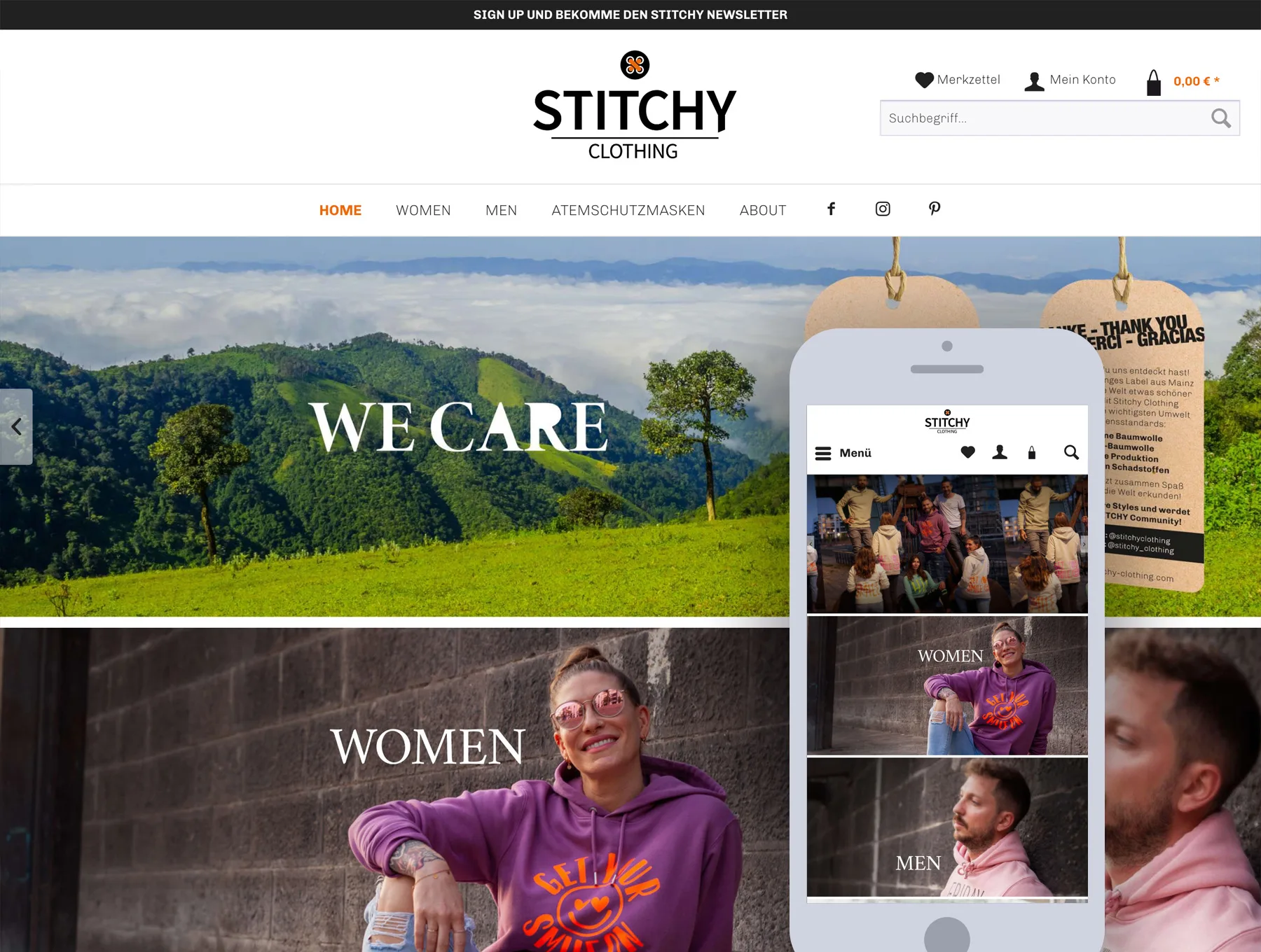 Shopware Development für Stitchy Clothing