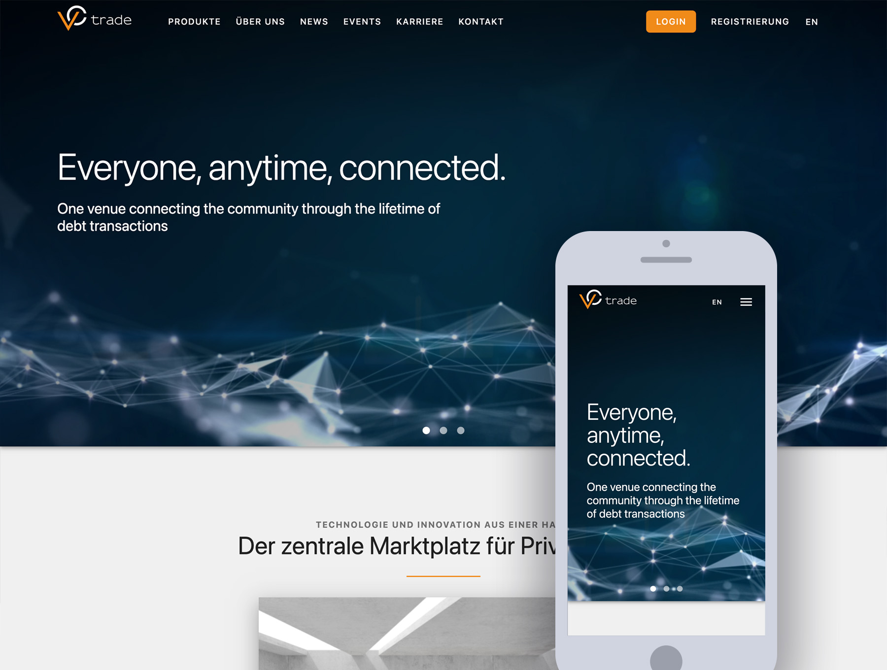 WordPress Development für vc trade