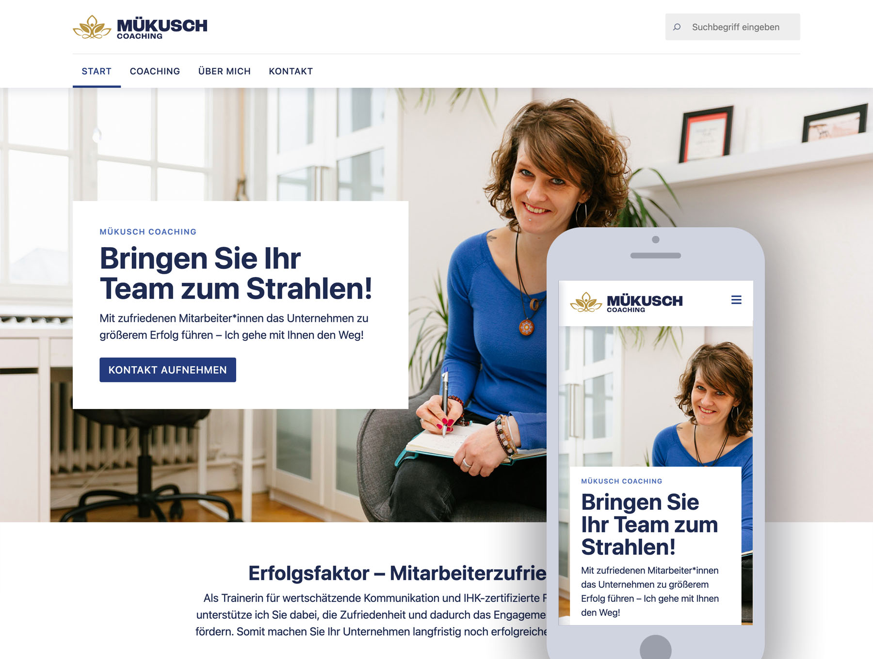 Mükusch Coaching WordPress Website